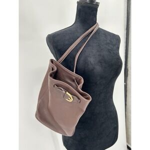 Vintage Coach 4162 Small Bucket Shoulder Bag Dark Brown‎ Extremely Rare Old